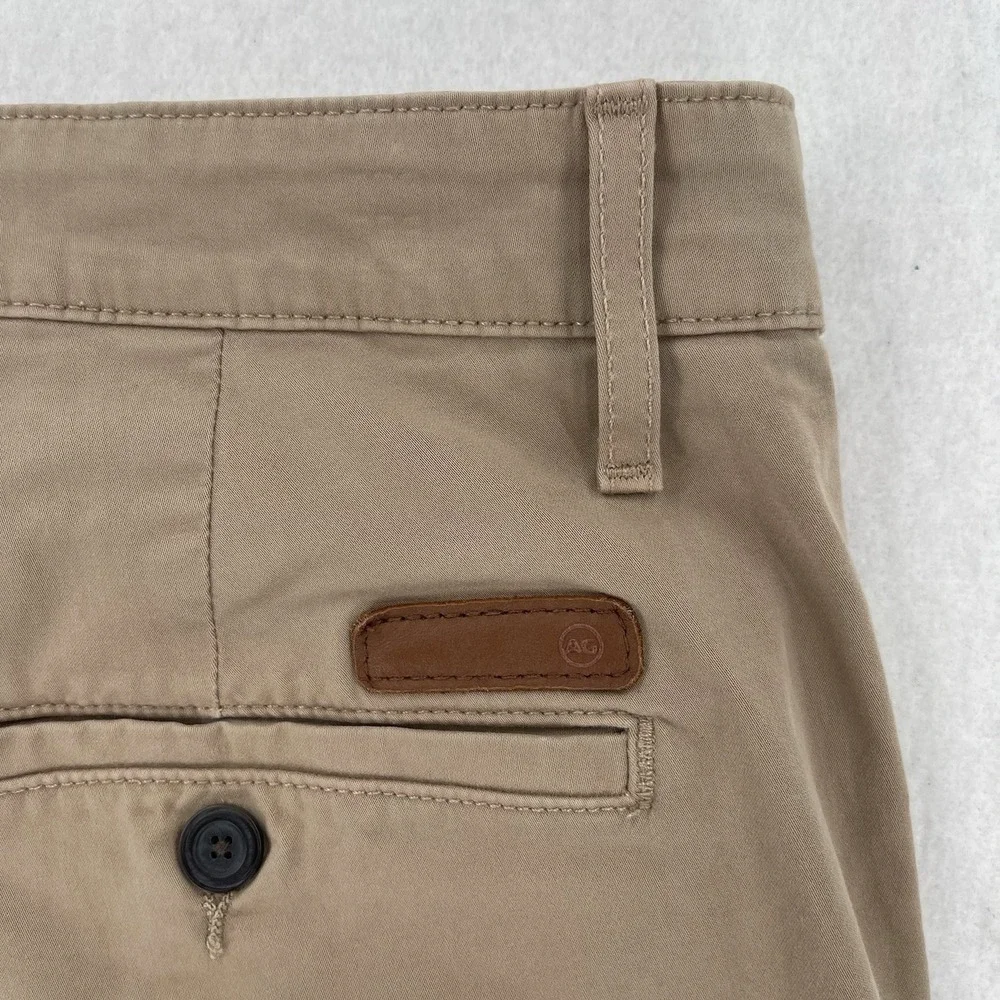 AG The Wanderer Shorts Mens 34R Beige Slim Stretch Chino Khakis Preppy Casual
